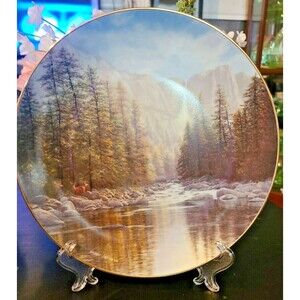 Collectors Plate Yosemite Falls by Harry Johnson - America the Beautiful -